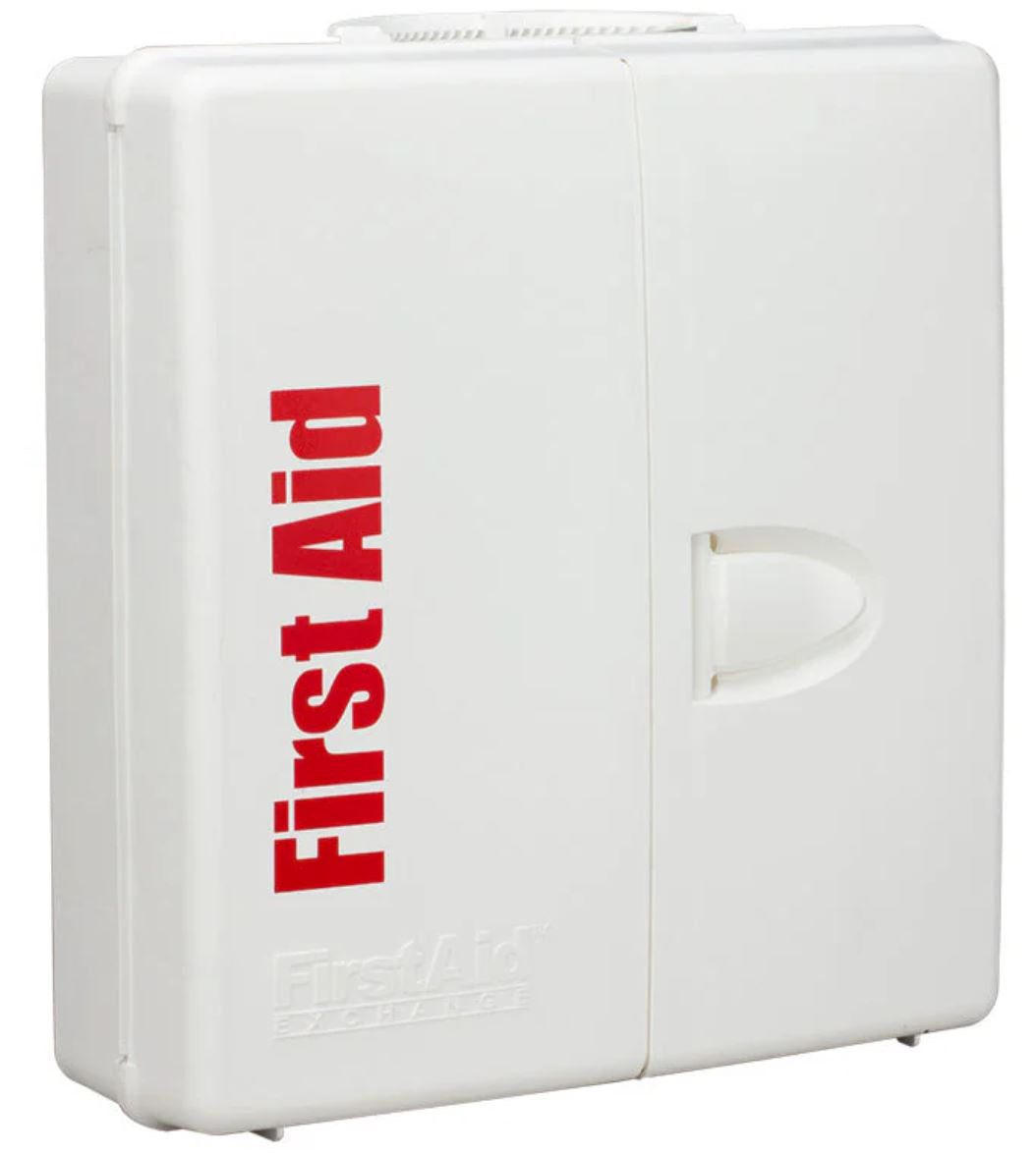 50 Person Large Plastic SmartCompliance First Aid Cabinet with Medications