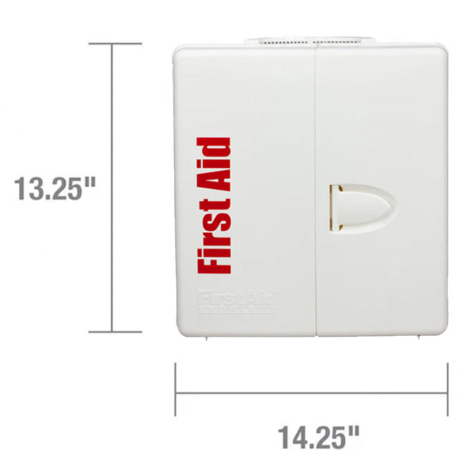 50 Person Large Plastic SmartCompliance First Aid Cabinet with Medications