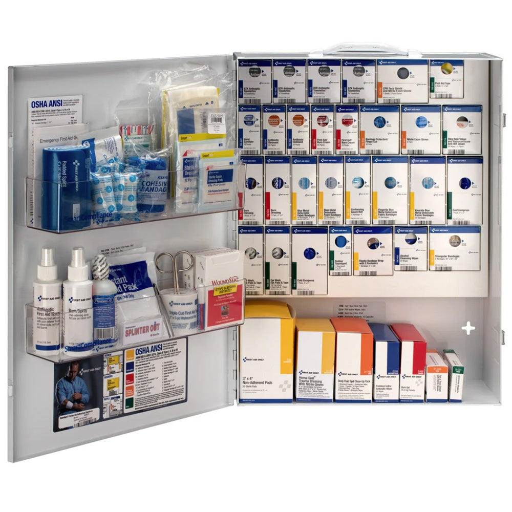 150 Person XL Metal SmartCompliance Food Service First Aid Cabinet without Medications