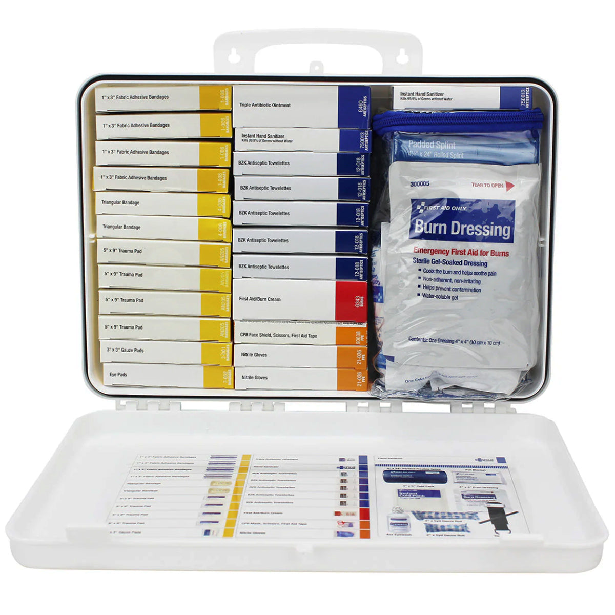 50 Person Transportation Unitized Plastic First Aid Kit, ANSI B, ANSI 2021 Compliant