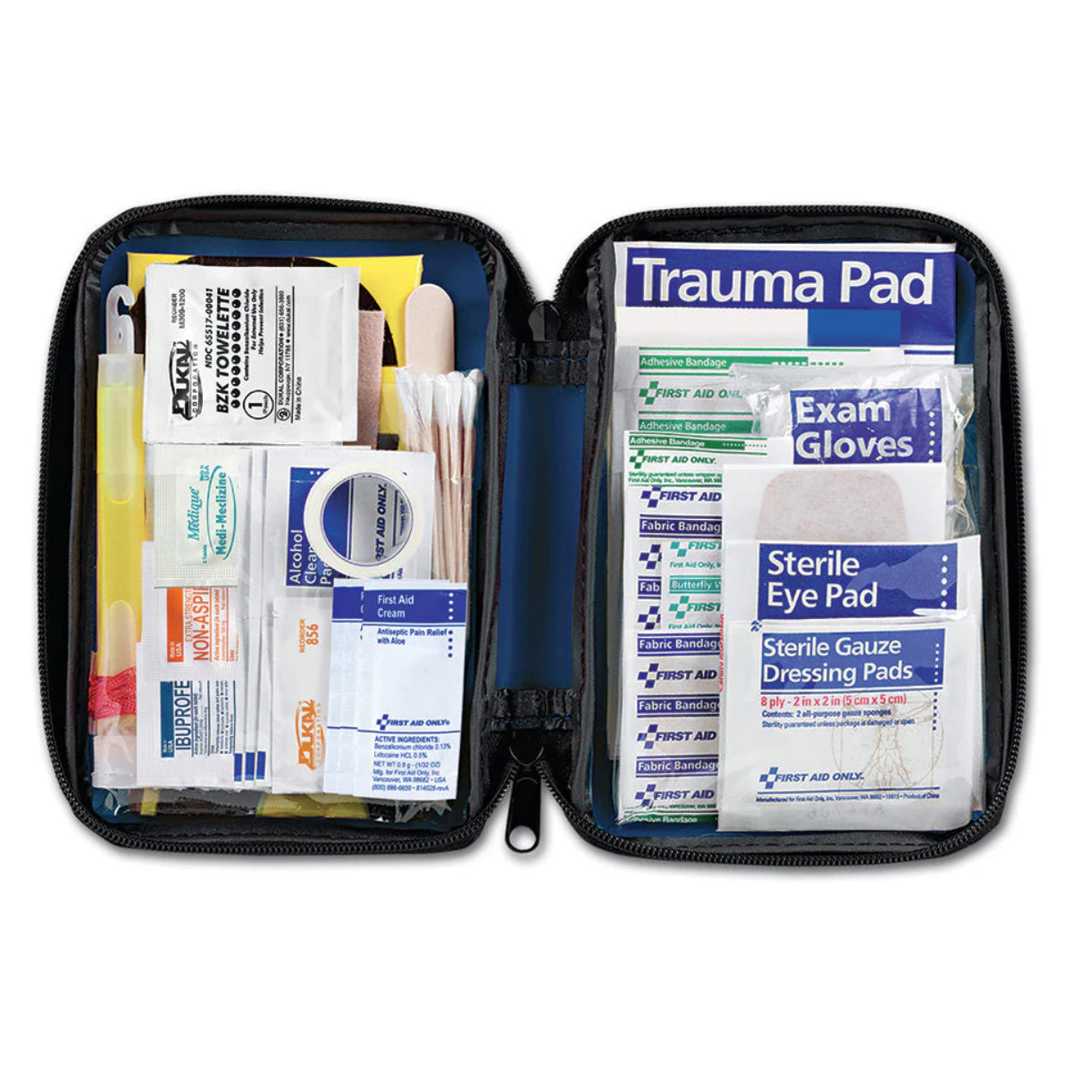 Vehicle First Aid Kit, 104 Piece, Fabric Case - Set of 6