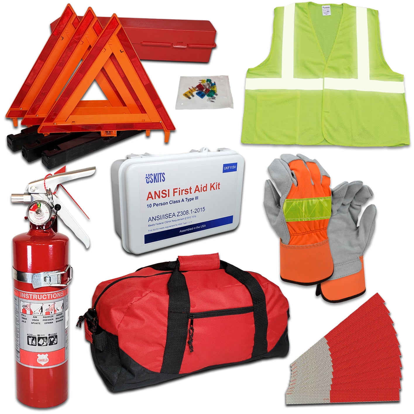 DOT OSHA Hi-Vis Compliance Kit for Enhanced Fleet Safety with DOT C2 Reflective Tape