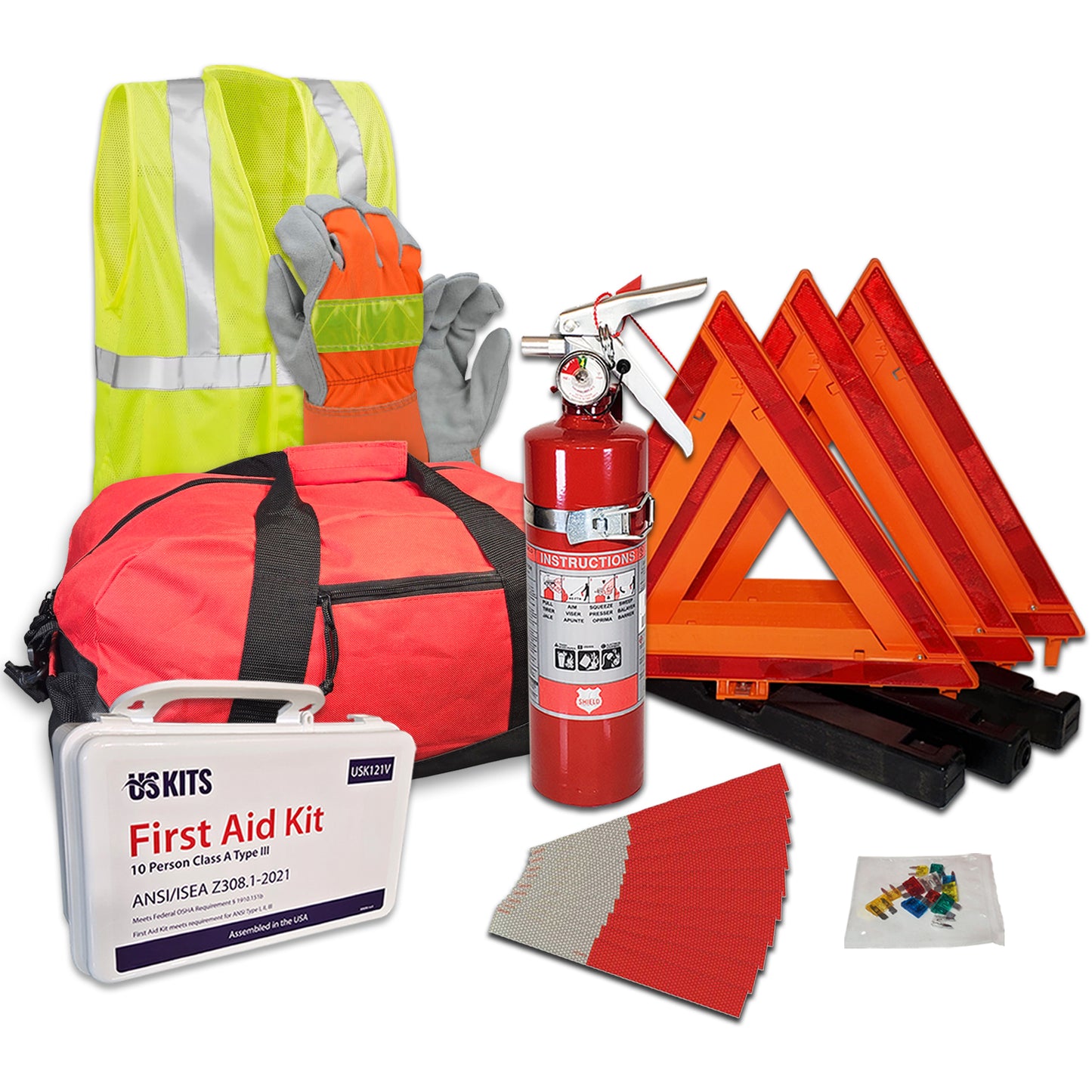 DOT OSHA Hi-Vis Compliance Kit for Enhanced Fleet Safety with DOT C2 Reflective Tape
