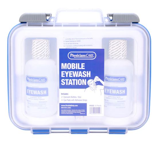 Worksite Vehicle OSHA Safety Kit with Eyewash Station