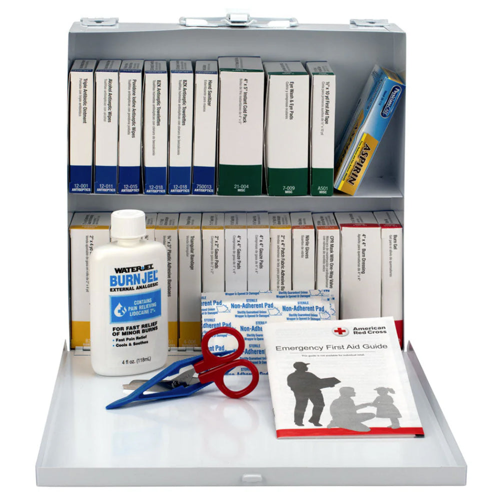 75 Person Restaurant First Aid Kit, Metal Case