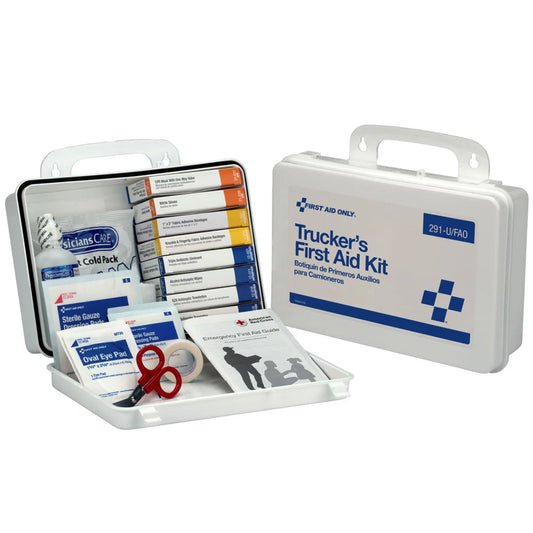 16 Unit Truckers First Aid Kit - Plastic Case