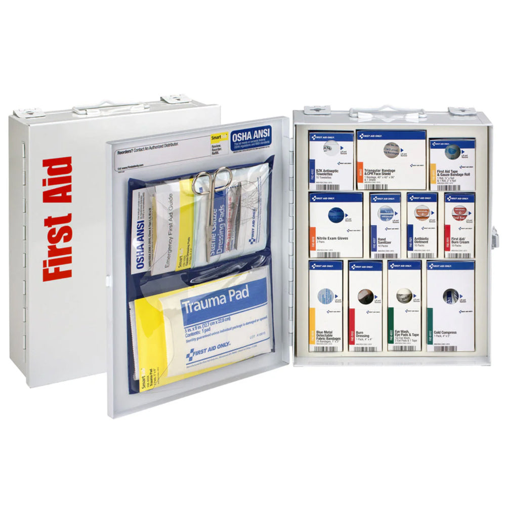 25 Person Medium Metal SmartCompliance First Aid Food Service Cabinet without OTC Medications