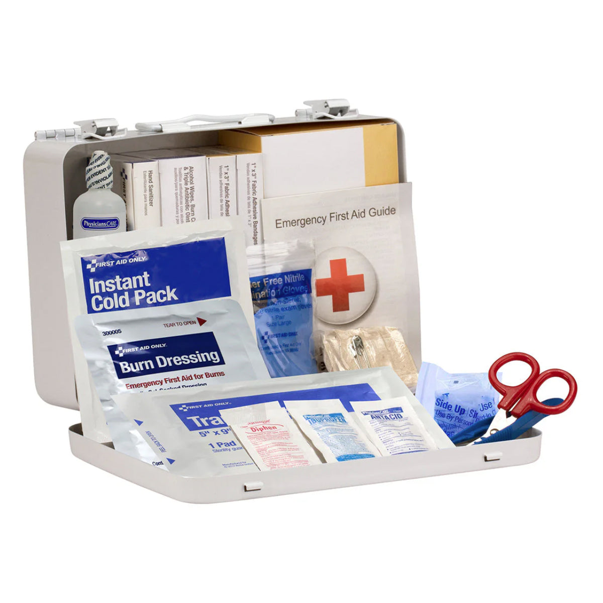 25 Person ANSI A Heavy Duty Vehicle First Aid Kit - ANSI 2021 Compliant - Metal Case