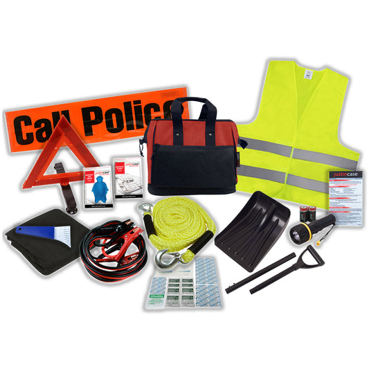 Cold Weather Auto Safety Kit - 6 Gauge Booster Cables