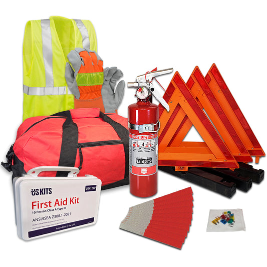 DOT OSHA Hi-Vis Compliance Kit for Enhanced Fleet Safety with DOT C2 Reflective Tape