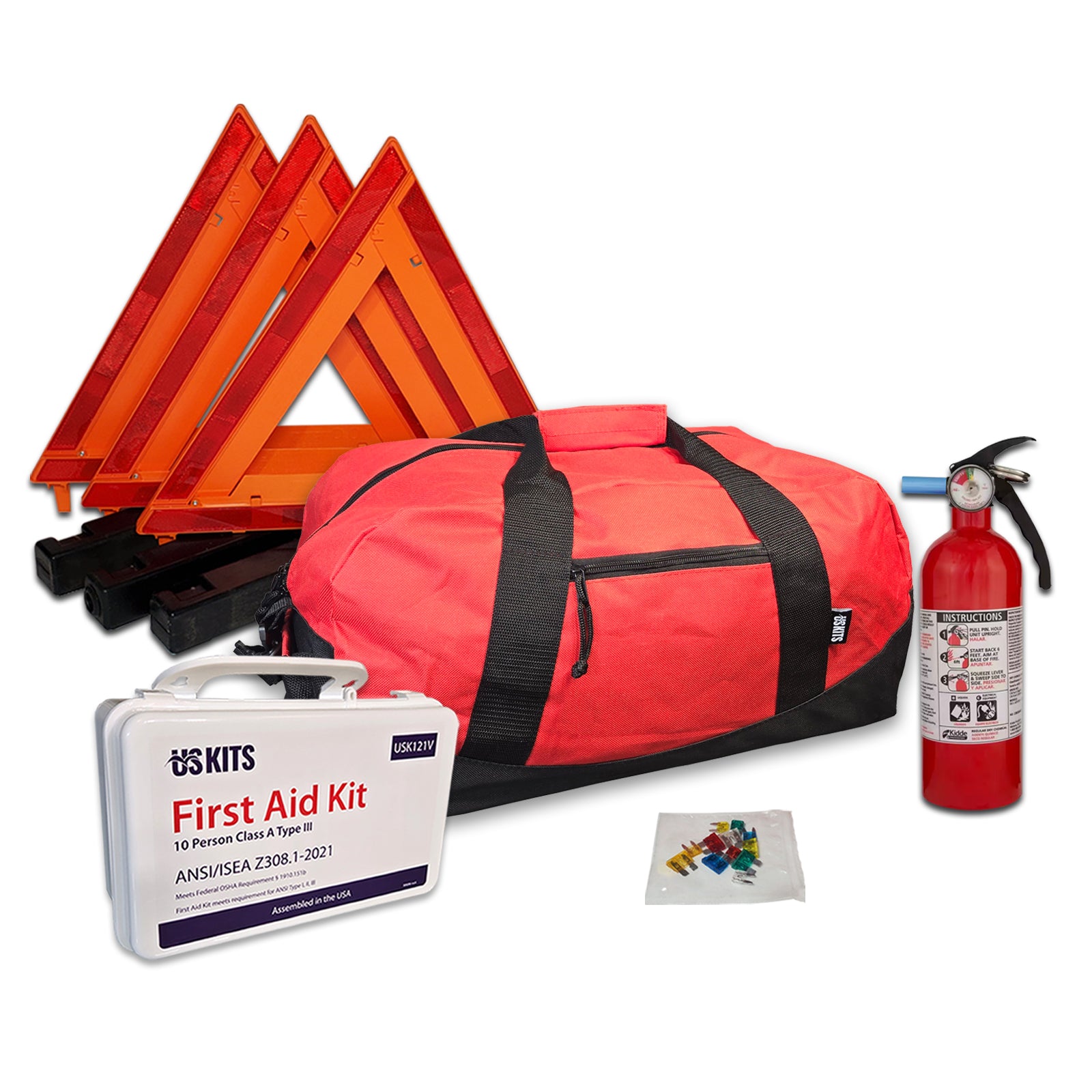 Safety Script Kit DOT & OSHA ANSI Vehicle Safety Kit | 4 Safety Kits