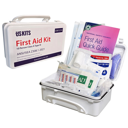 10 Person ANSI First Aid Kit - Class A Type III